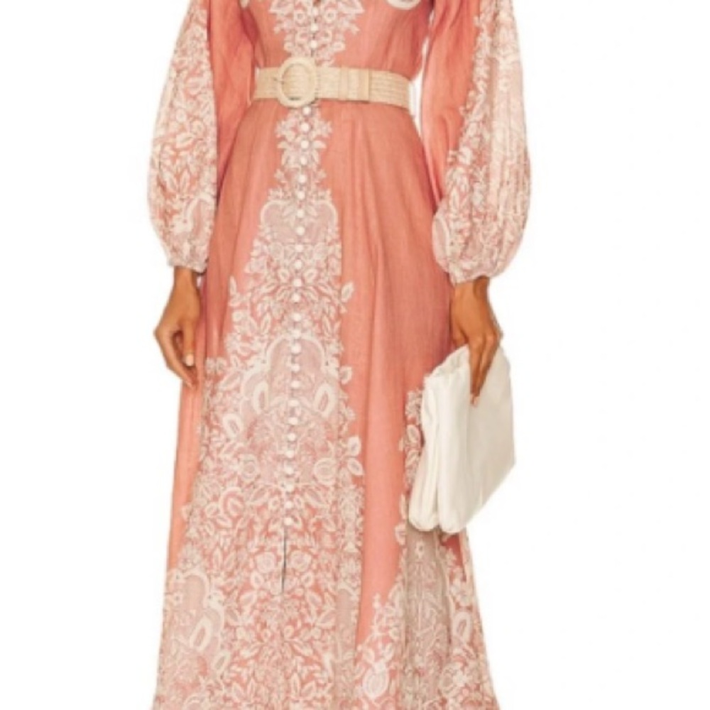 Zimmermann Rose and Cream Maxi Dress - Picture 3 of 3